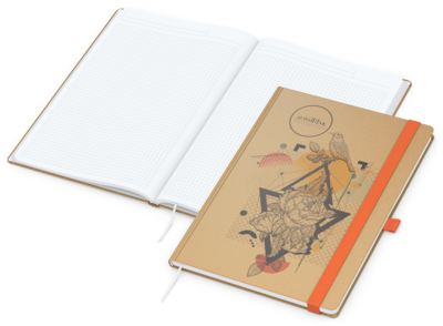 Match-Book White Bestseller, A4, Natura braun-indi
