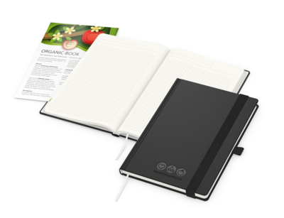 Organic-Book green+blue inkl. Blindprägung, schwar