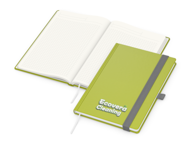 Organic-Book green+blue inkl. Siebdruck-Digital, g