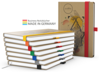 Match-Book White Bestseller Natura braun A4, rot